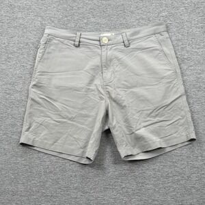 Tasc Performance Shorts Mens 34 Gray Tailored 7" Bamboo Golf Chino Outdoor
